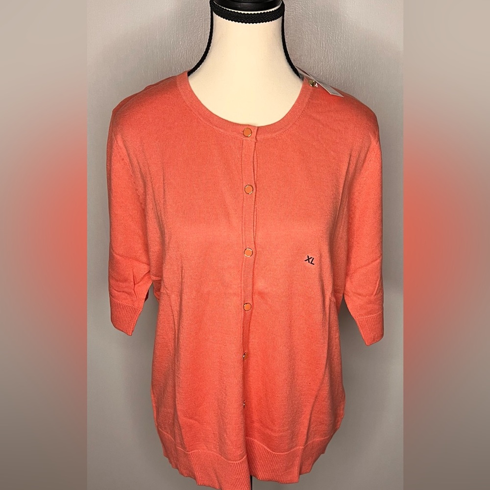 7th Avenue at New York & Co Amazing Coral Cardigan
